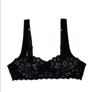 Crochet Lace Balconette Bra